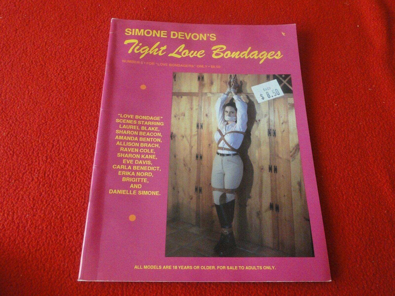 Vintage Nude Erotic Sexy Adult Magazine BDSM Simone Devon Tight Love B –  Ephemera Galore