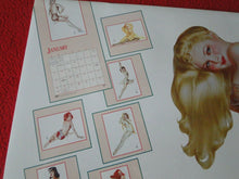 Load image into Gallery viewer, Vintage Large Semi-Nude Pinup Wall Calendar 1994 Pin Up Girls Vargas 12 x 12   B
