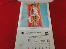 Load image into Gallery viewer, Vintage Semi-Nude Pinup Wall Calendar 1968 Playboy Michener Bros.              H
