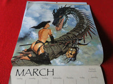 Load image into Gallery viewer, Vintage Large Semi-Nude Pinup Wall Calendar 1994 Women Of Fantasy 13 x 12      B
