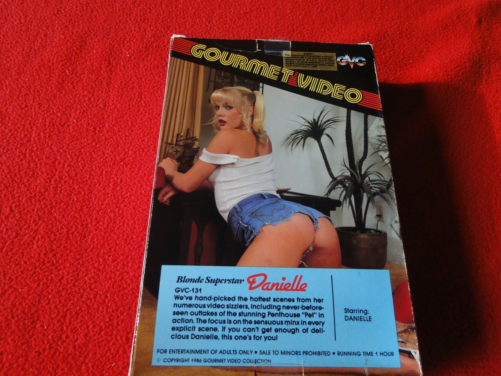 Vintage Adult XXX VHS Porn Tape Video Gourmet Video Blonde Superstar D –  Ephemera Galore