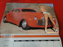 Load image into Gallery viewer, Vintage Semi-Nude Pinup Wall Calendar 1993 American Rodder Hot Rods            H
