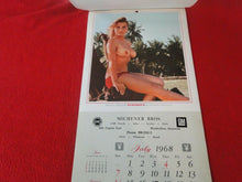 Load image into Gallery viewer, Vintage Semi-Nude Pinup Wall Calendar 1968 Playboy Michener Bros.              H
