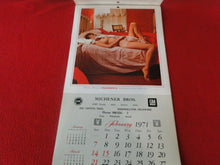 Load image into Gallery viewer, Vintage Semi-Nude Pinup Wall Calendar 1971 Playboy Michener Bros.              H
