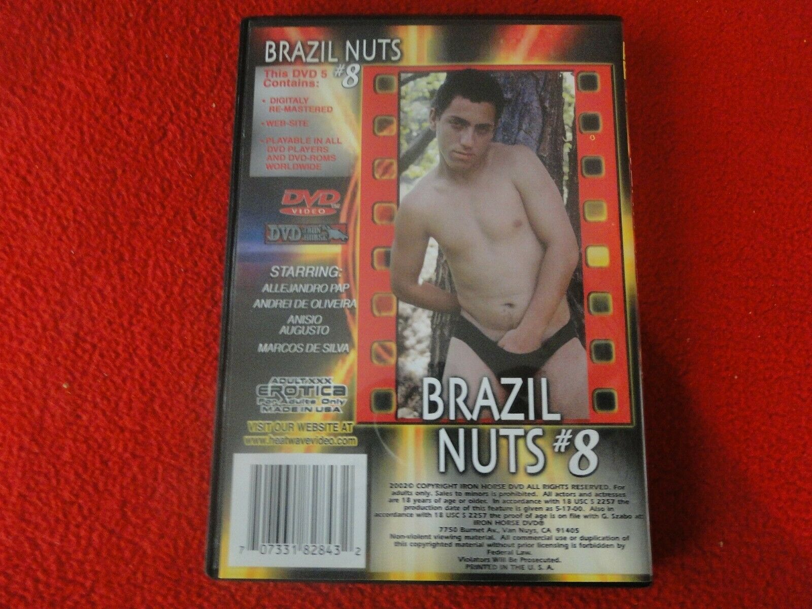 Vintage Adult All Male Gay Porn DVD XXX Brazil Nuts #8 Allejandro Pap –  Ephemera Galore