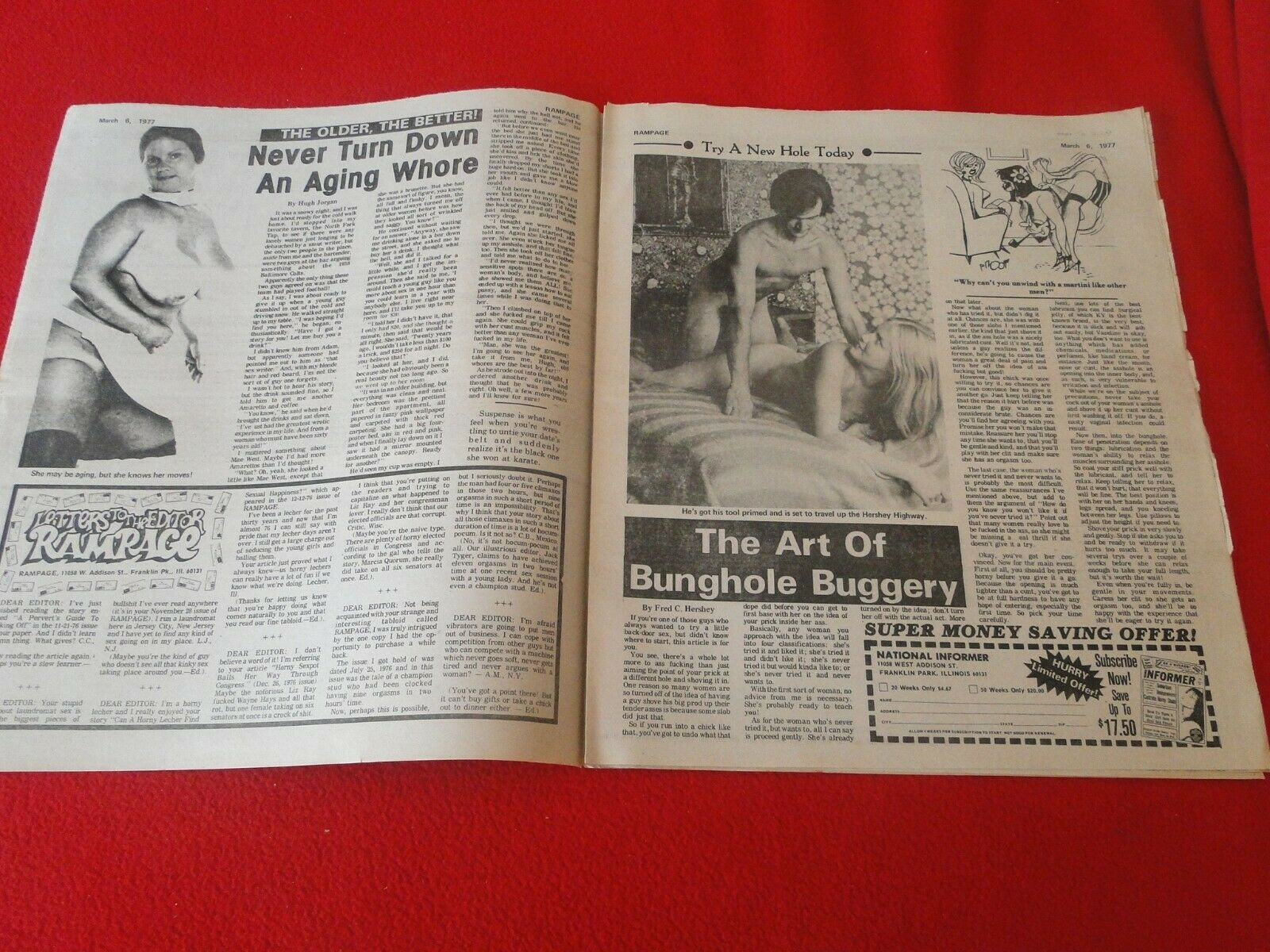 Vintage Classic Adult XXX Porn Newspaper/Magazine Rampage March 1977 –  Ephemera Galore