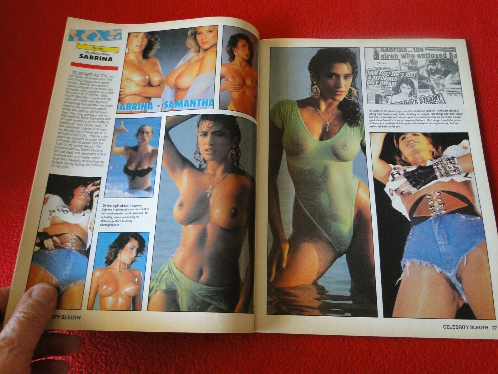 Vintage 18 Year Old + Erotic Sexy Adult Magazine Celebrity Sleuth 1991 –  Ephemera Galore