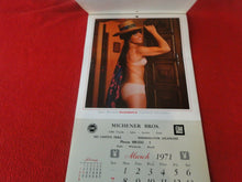 Load image into Gallery viewer, Vintage Semi-Nude Pinup Wall Calendar 1971 Playboy Michener Bros.              H
