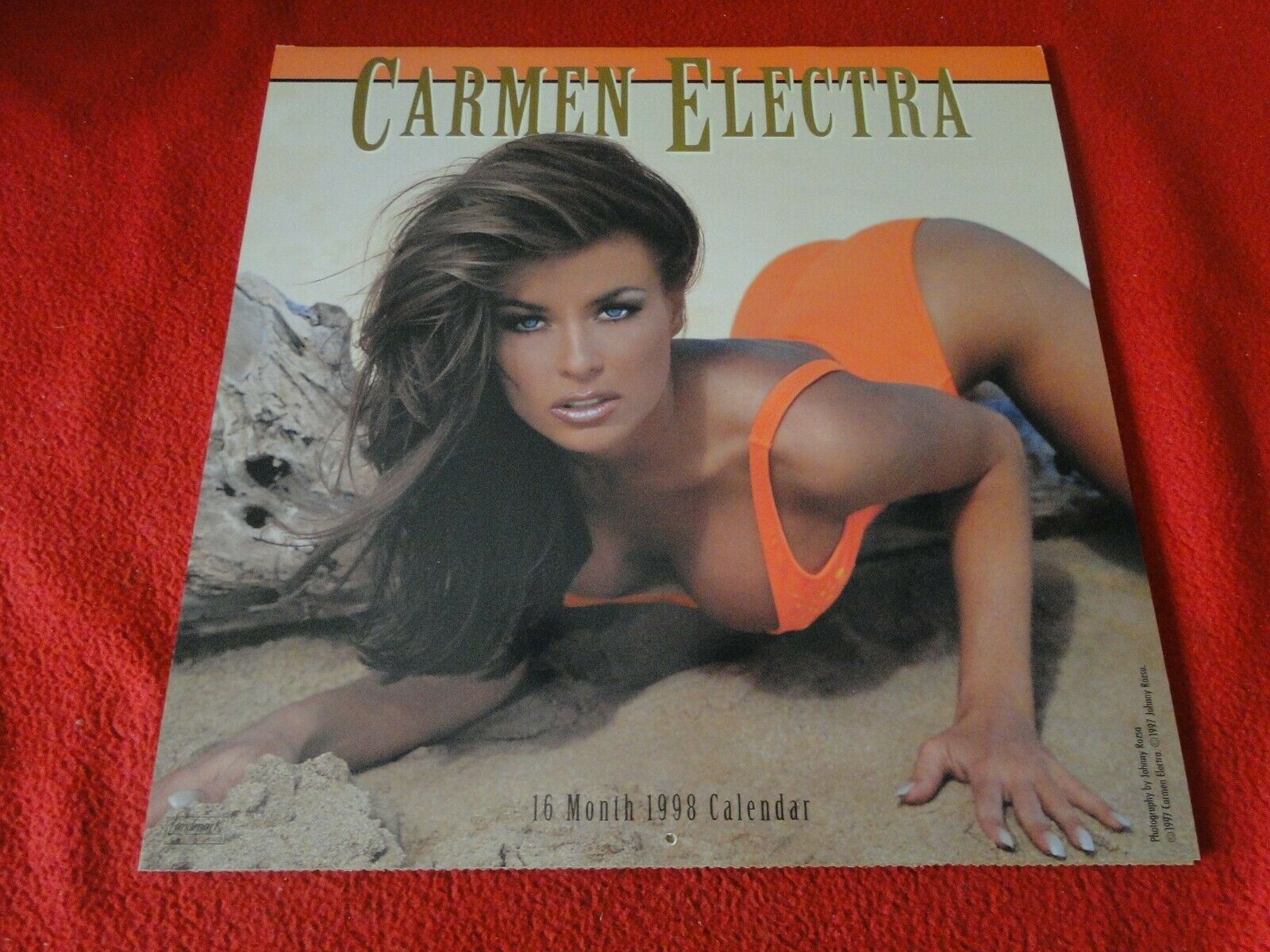 Vintage Semi-Nude Pinup Wall Calendar 1998 Carmen Electra 12 x 12 G –  Ephemera Galore