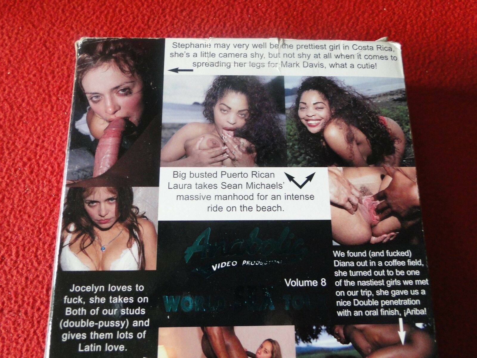 Vintage Adult XXX VHS Porn Tape Anabolic World Sex Tour 12