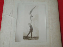 Load image into Gallery viewer, Vintage Original Gay Interest Muscle Men Acrobat Albumen Photograph            3
