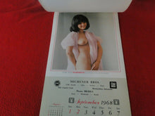 Load image into Gallery viewer, Vintage Semi-Nude Pinup Wall Calendar 1968 Playboy Michener Bros.              H
