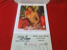 Load image into Gallery viewer, Vintage Semi-Nude Pinup Wall Calendar 1979 Playboy B&amp;B Auto                    H
