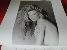 Load image into Gallery viewer, Vintage Large Semi-Nude Pinup Wall Calendar 1997 Claudia Schiffer 12 x 12      E
