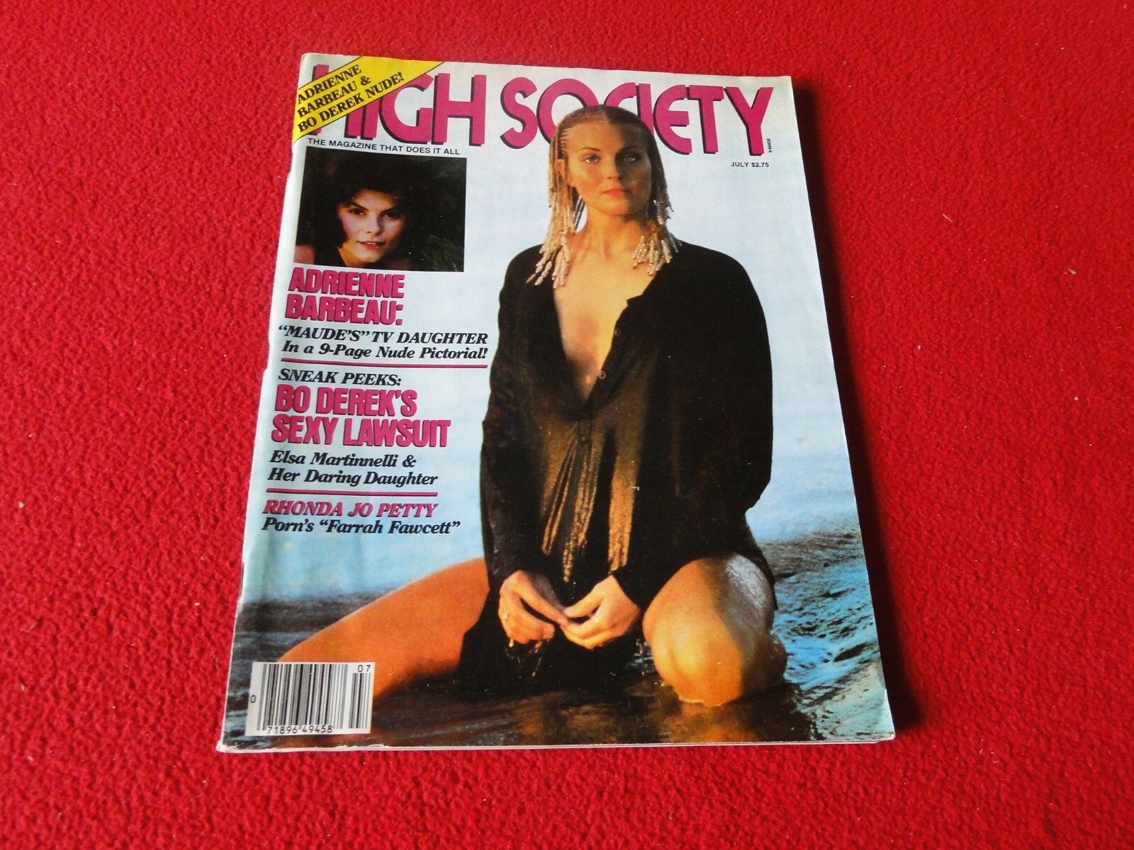 Vintage Nude Erotic Sexy Adult Magazine High Society July 1980 A. Barb –  Ephemera Galore