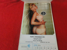 Load image into Gallery viewer, Vintage Semi-Nude Pinup Wall Calendar 1974 Parts Wholesale Inc.                H
