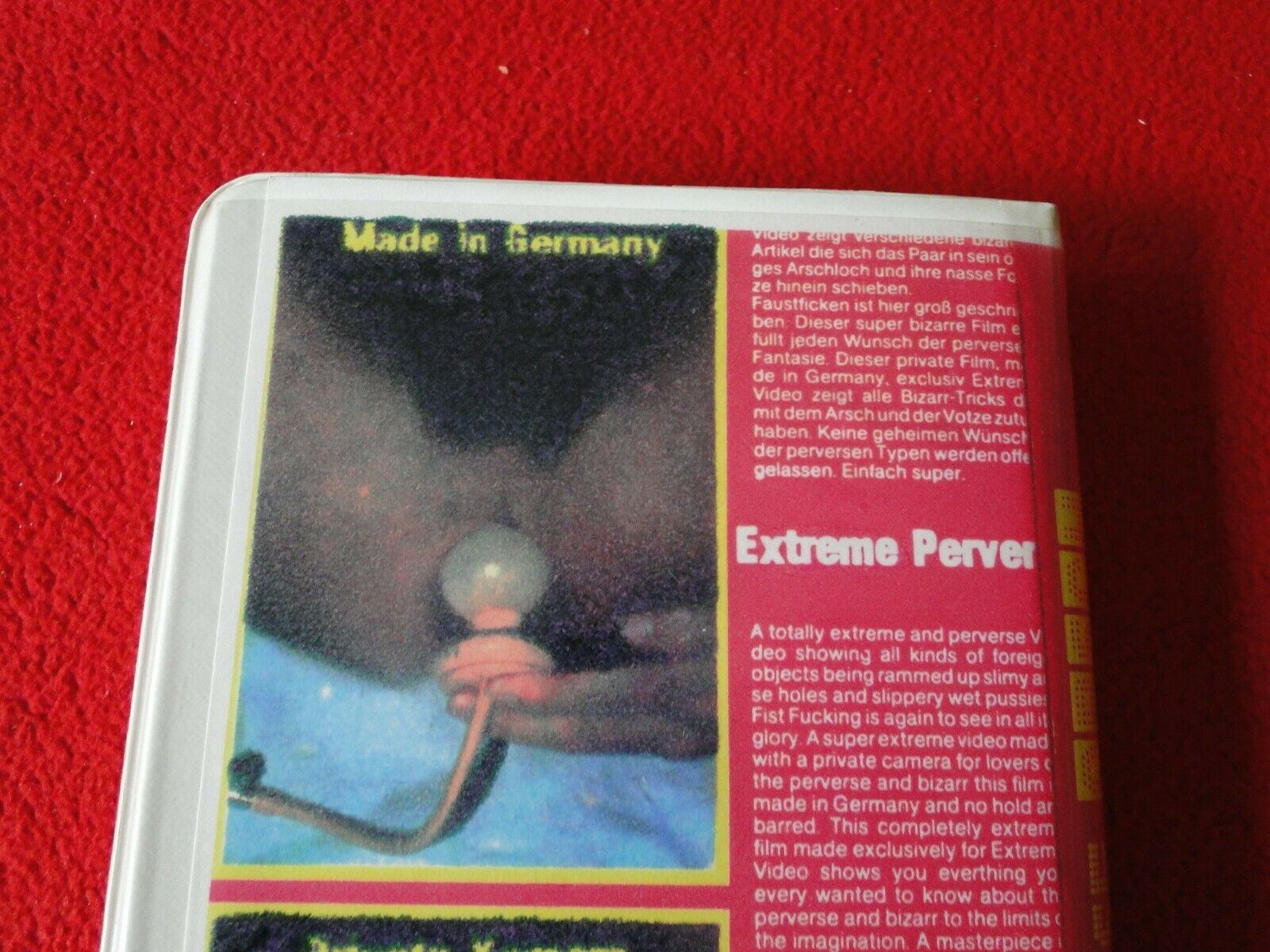 Vintage Adult XXX VHS Porn Tape Video 18 Y.O. + Perverse Arsch Germany –  Ephemera Galore