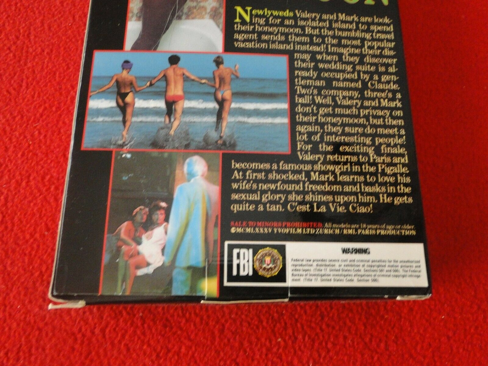 1600px x 1200px - Vintage Adult XXX VHS Porn Tape Video 18 Y.O.+ Honeymoon In Paradise C â€“  Ephemera Galore