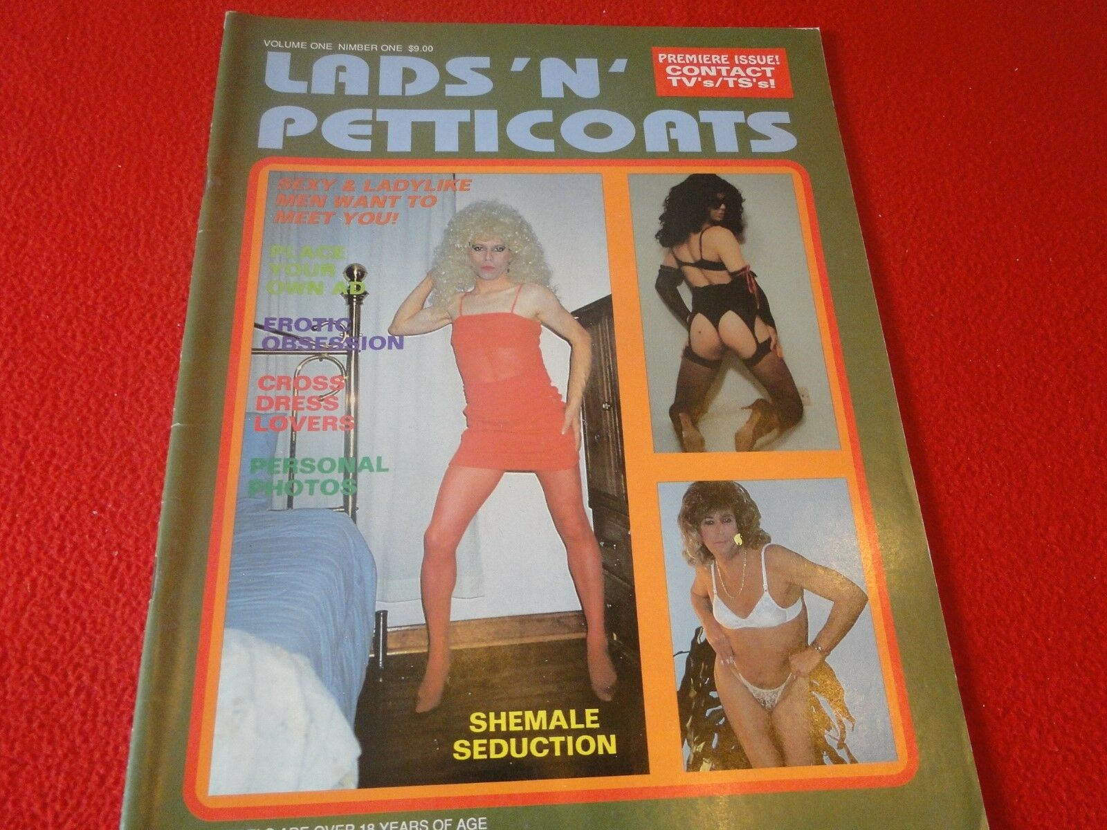 Vintage Nude Erotic Sexy Adult Magazine Transvestite Lads N Petticoats –  Ephemera Galore