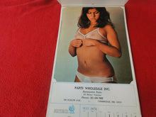 Load image into Gallery viewer, Vintage Semi-Nude Pinup Wall Calendar 1974 Parts Wholesale Inc.                H
