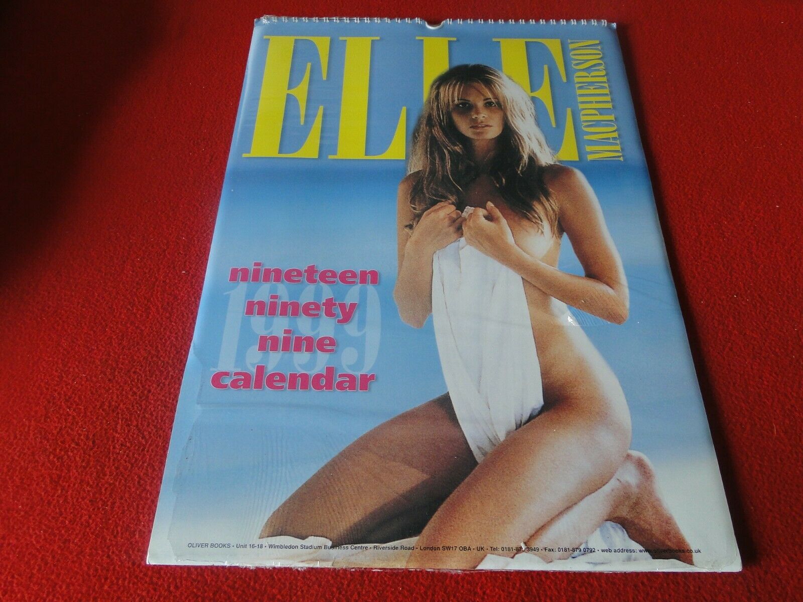 Vintage Semi-Nude Pinup Wall Calendar 1999 Elle Macpherson 16 x 12 SEA –  Ephemera Galore