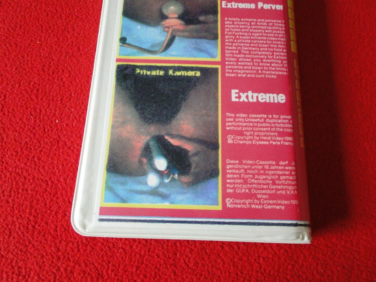 Vintage Adult XXX VHS Porn Tape Video 18 Y.O. + Perverse Arsch Germany –  Ephemera Galore