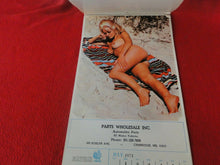 Load image into Gallery viewer, Vintage Semi-Nude Pinup Wall Calendar 1974 Parts Wholesale Inc.                H
