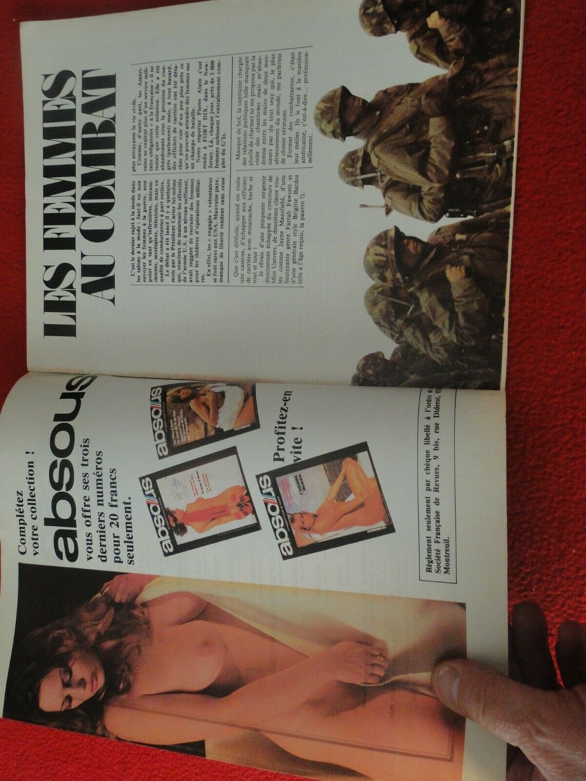 Vintage Erotic Sexy Adult XXX Porn Magazine French Absous 41D – Ephemera  Galore