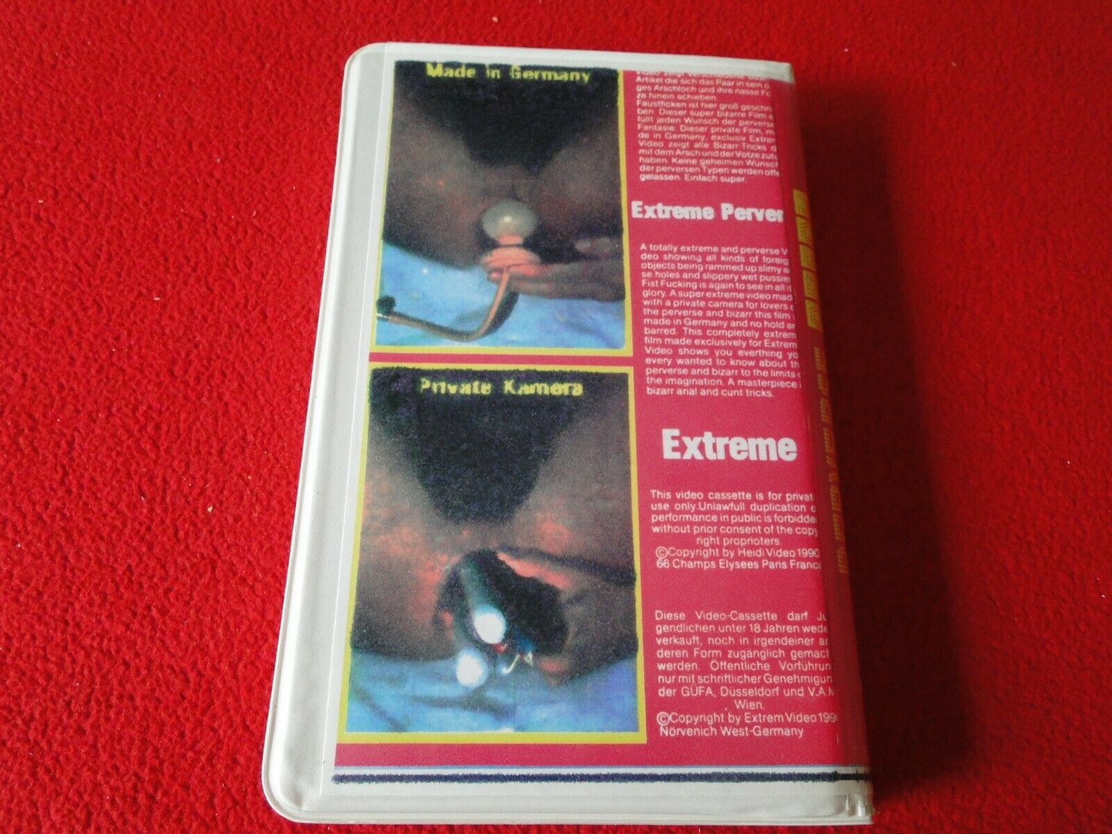 Vintage Adult XXX VHS Porn Tape Video 18 Y.O. + Perverse Arsch Germany –  Ephemera Galore