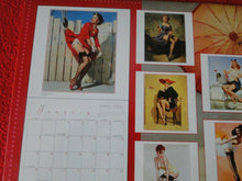 Load image into Gallery viewer, Vintage Large Semi-Nude Pinup Wall Calendar Classic Pinups 2002 12 x 12 SEALED B
