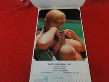 Load image into Gallery viewer, Vintage Semi-Nude Pinup Wall Calendar 1976 Parts Wholesale Inc.                H
