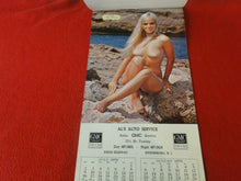 Load image into Gallery viewer, Vintage Semi-Nude Pinup Wall Calendar 1972 Al&#39;s Auto Service                   H
