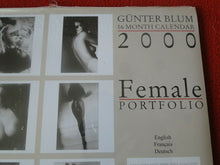 Load image into Gallery viewer, Vintage Semi-Nude Pinup Wall Calendar SEALED 12 x 12 2000 Gunter Blum          G
