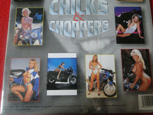 Load image into Gallery viewer, Vintage Semi-Nude Pinup Wall Calendar Chicks &amp; Choppers 1999 16 x12 Sealed NOS P
