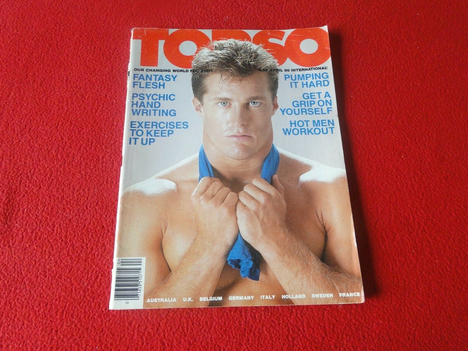 Vintage 18 Year Old + Sexy Erotic Gay Adult Magazine Torso April 1986 G4