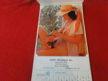 Load image into Gallery viewer, Vintage Semi-Nude Pinup Wall Calendar 1976 Parts Wholesale Inc.                H
