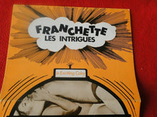 Load image into Gallery viewer, Vintage Erotic Movie Poster Franchete Les Intrigues 17 x 11              G54
