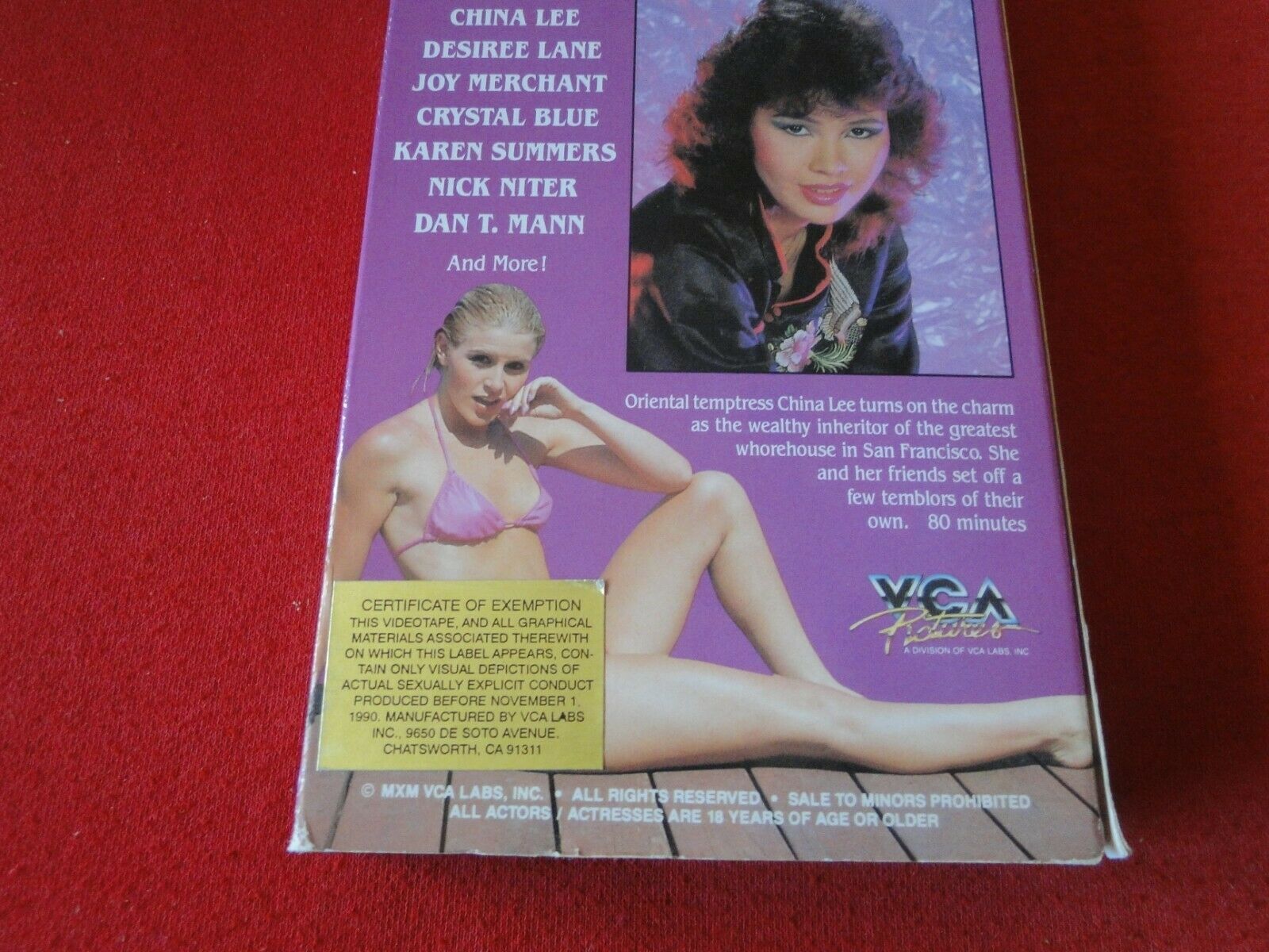 Vintage Adult Erotic XXX Porn VHS Tape Inside China Lee Desiree Lane A –  Ephemera Galore