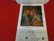 Load image into Gallery viewer, Vintage Semi-Nude Pinup Wall Calendar 1980 Playboy Zeitzeff Auto &amp; Truck       H
