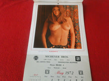 Load image into Gallery viewer, Vintage Semi-Nude Pinup Wall Calendar Playboy 1972 17 x 10                     H
