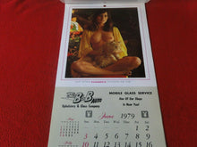 Load image into Gallery viewer, Vintage Semi-Nude Pinup Wall Calendar 1979 Playboy B&amp;B Auto                    H
