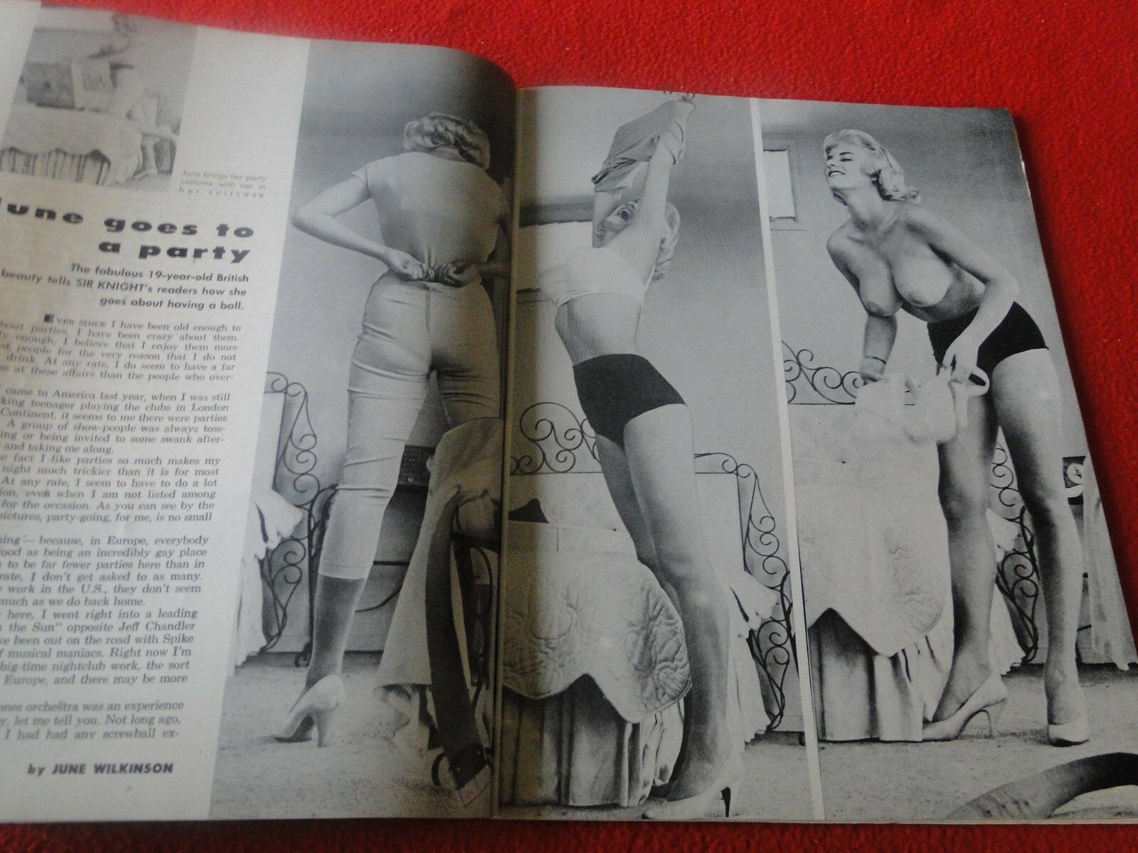 Vintage Erotic Sexy Nude Pinup Women Magazine Sir Knight June Wilkinso –  Ephemera Galore