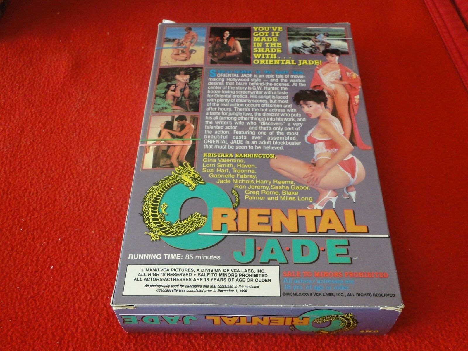 Vintage Adult XXX Porn Video VHS Tape Oriental Jade Kristara Barringto –  Ephemera Galore