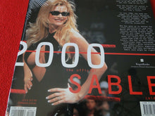 Load image into Gallery viewer, Vintage Large Semi-Nude Pinup Wall Calendar 2000 Sable WWF SEALED              D
