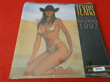 Load image into Gallery viewer, Vintage Large Semi-Nude Pinup Wall Calendar 1997 Texas Swimsuit SEALED 15 x 15 D
