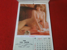 Load image into Gallery viewer, Vintage Semi-Nude Pinup Wall Calendar 1977 Playboy 12 x 8 F&amp;M Tool Center      H
