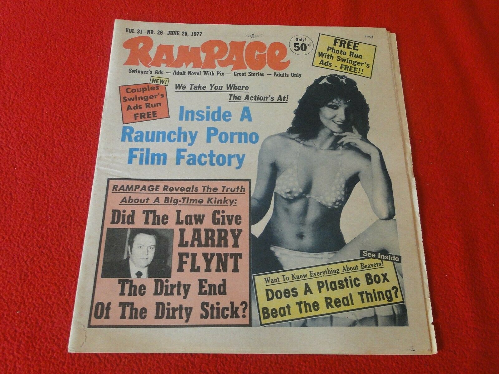 Vintage Classic Adult XXX Porn Newspaper/Magazine Rampage June 26 1977 –  Ephemera Galore