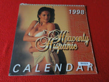 Load image into Gallery viewer, Vintage Large Semi-Nude Pinup Wall Calendar 1998 Heavenly Hispanic SEALED      C
