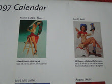 Load image into Gallery viewer, Vintage Large Semi-Nude Pinup Wall Calendar 1997 American Pin-Up Taschen       C
