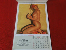 Load image into Gallery viewer, Vintage Semi-Nude Pinup Wall Calendar 1977 Playboy 12 x 8 F&amp;M Tool Center      H
